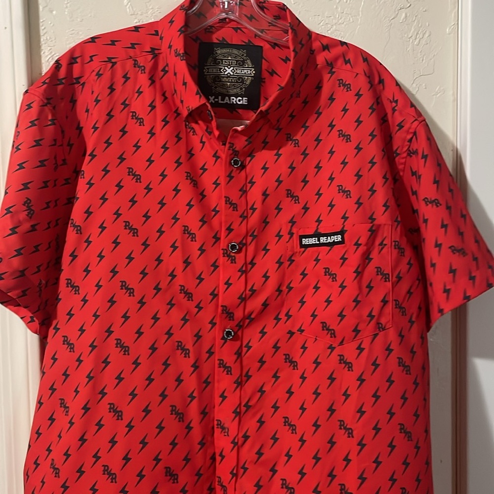 Rebel Reaper button down - Picture 3 of 4
